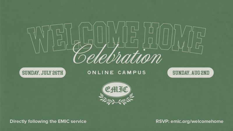Eagle Mountain International Church Welcome Home Celebration graphic for 2026 Southwest Believers' Convention